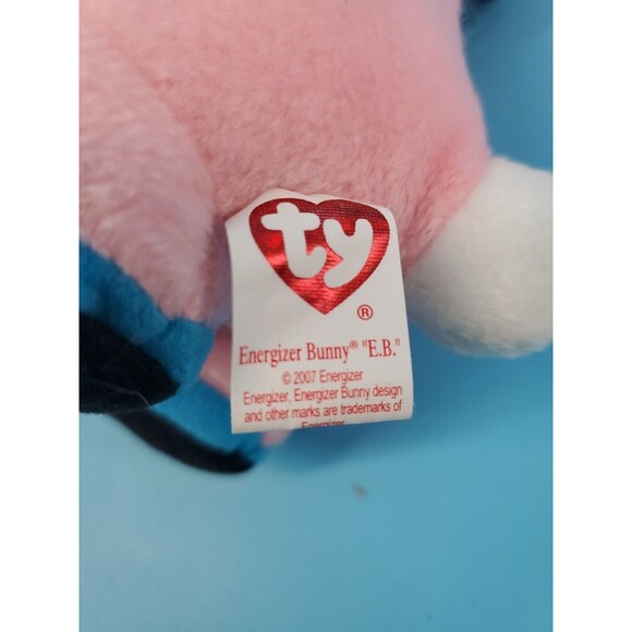 Ty Energizer Bunny Plush  9"   With Hang Tag Walgreens Exclusive Pink Retired - Picture 8 of 11
